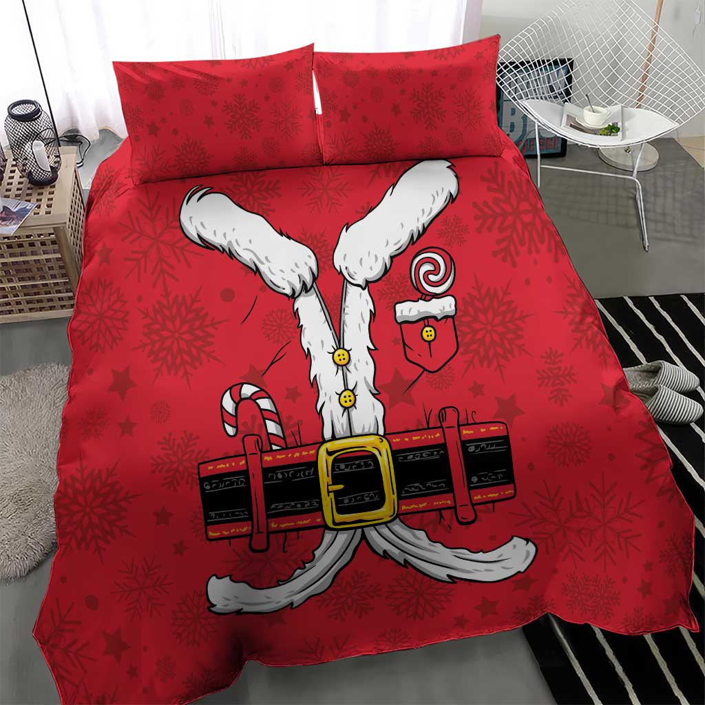 Santa Costume Bedding Set Funny Christmas - Wonder Print Shop