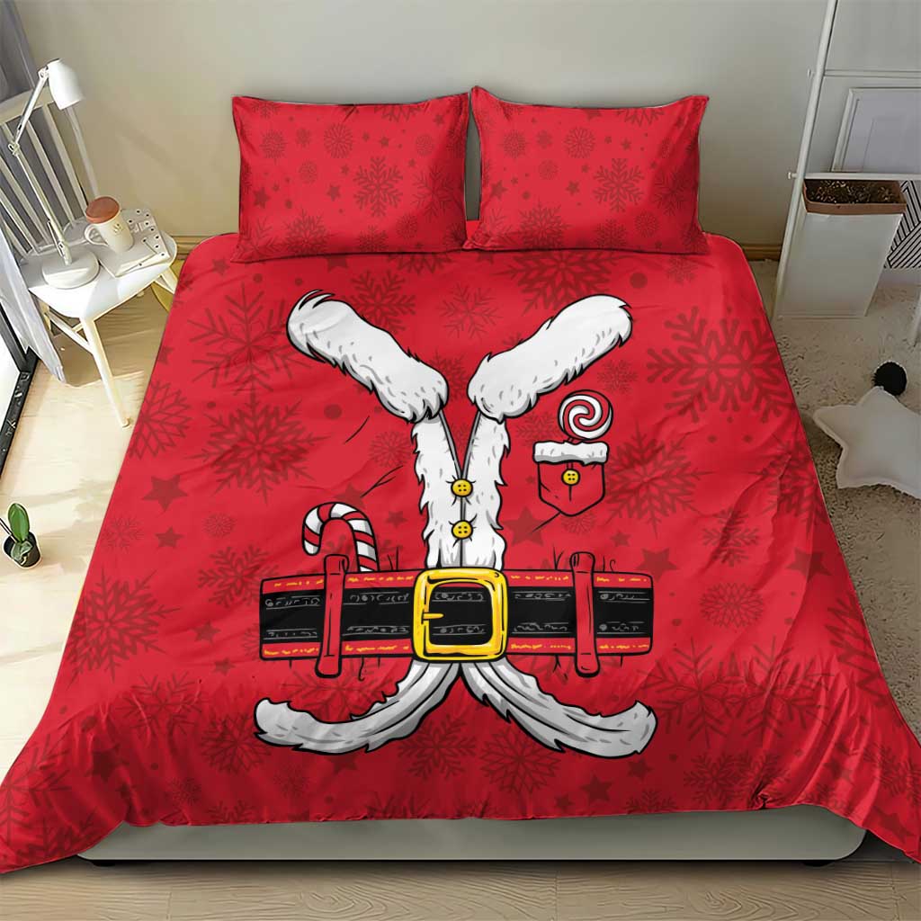 Santa Costume Bedding Set Funny Christmas - Wonder Print Shop