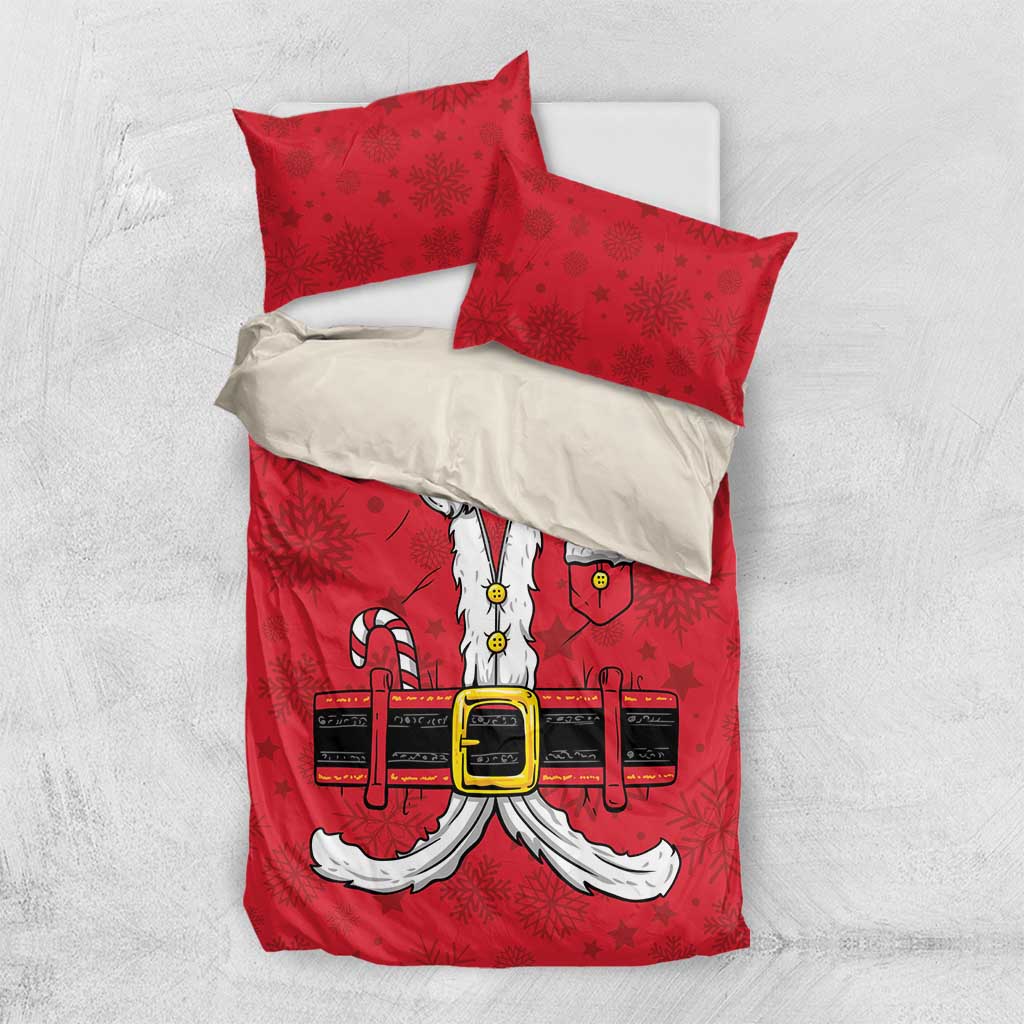 Santa Costume Bedding Set Funny Christmas - Wonder Print Shop