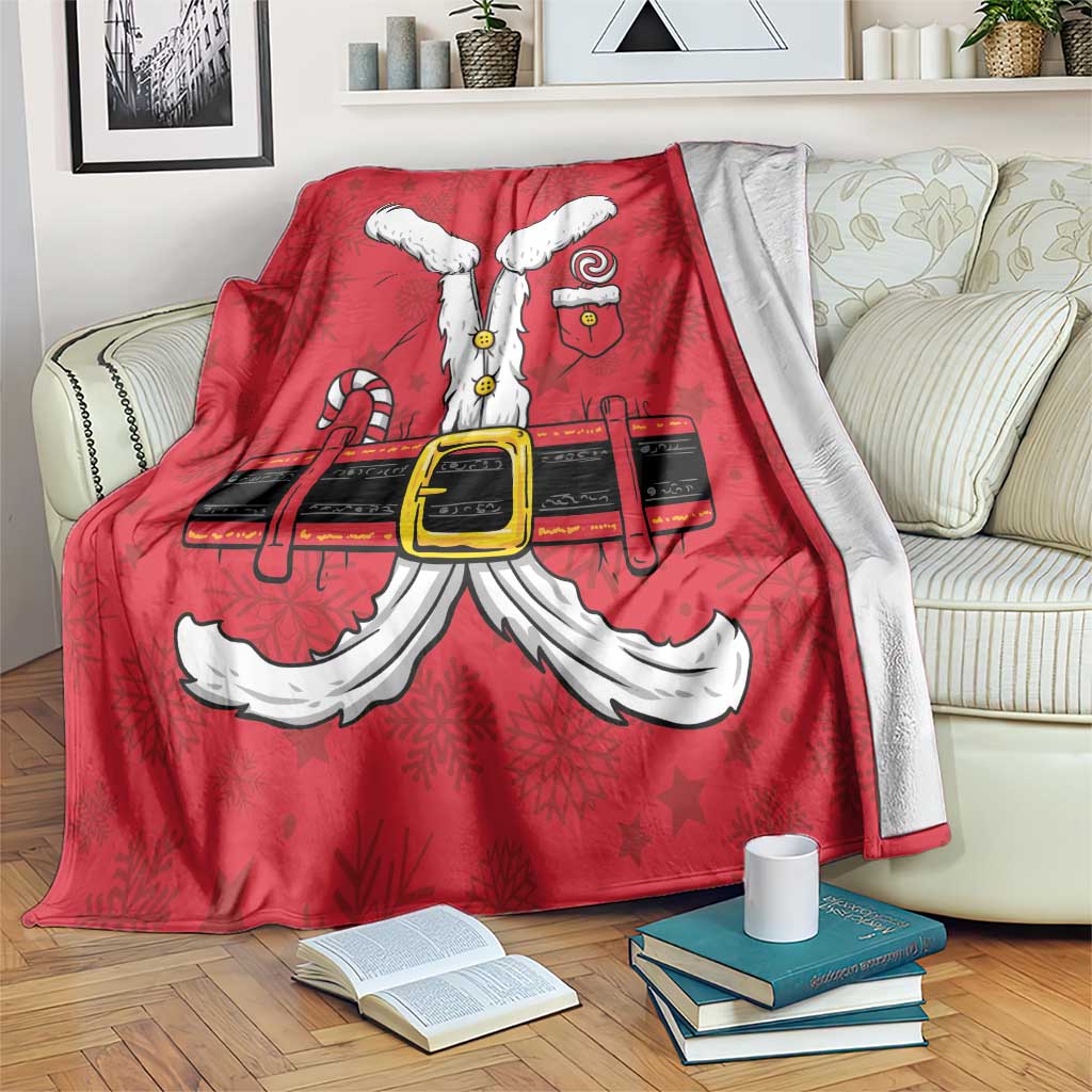 Santa Costume Blanket Funny Christmas - Wonder Print Shop