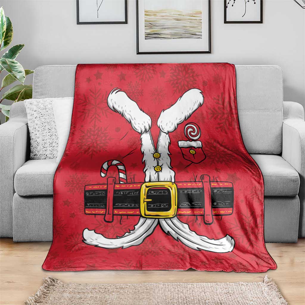 Santa Costume Blanket Funny Christmas - Wonder Print Shop
