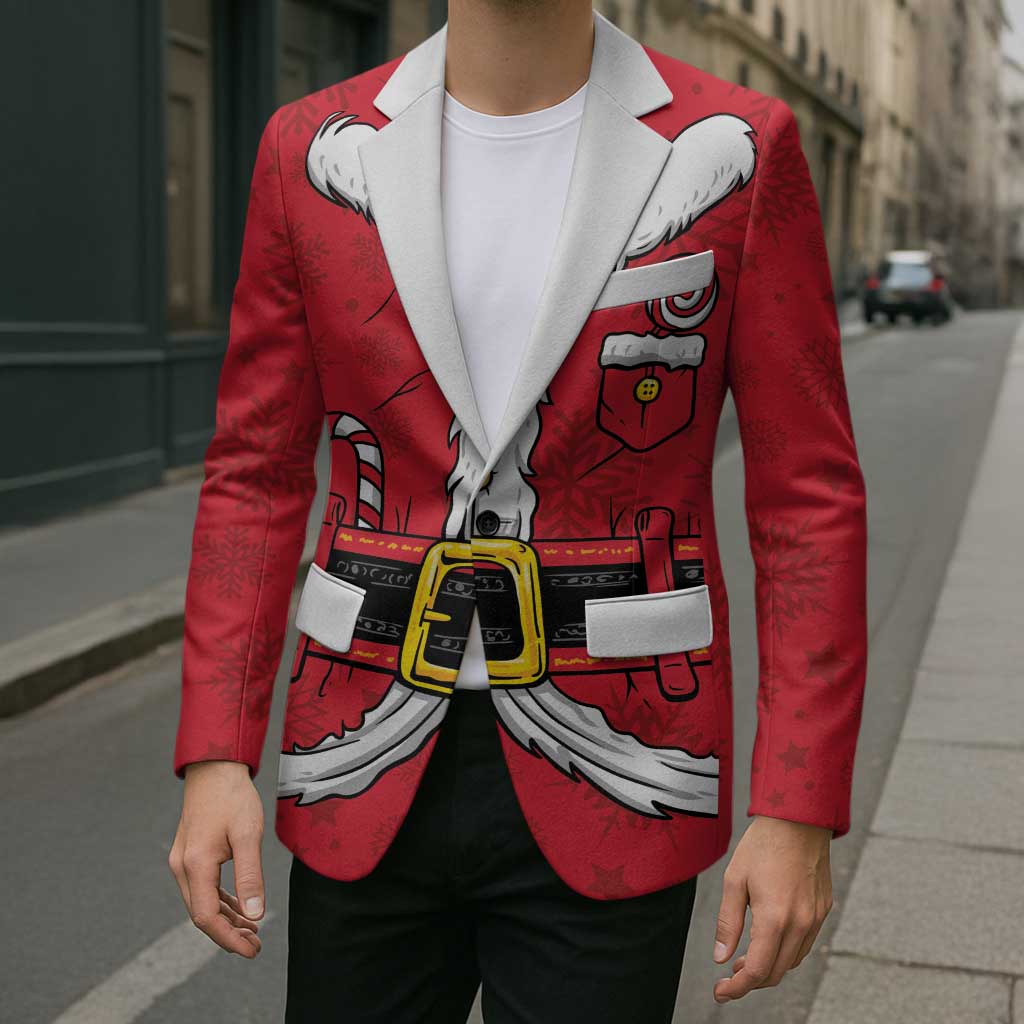 Personalized Santa Costume Blazer Funny Christmas - Wonder Print Shop