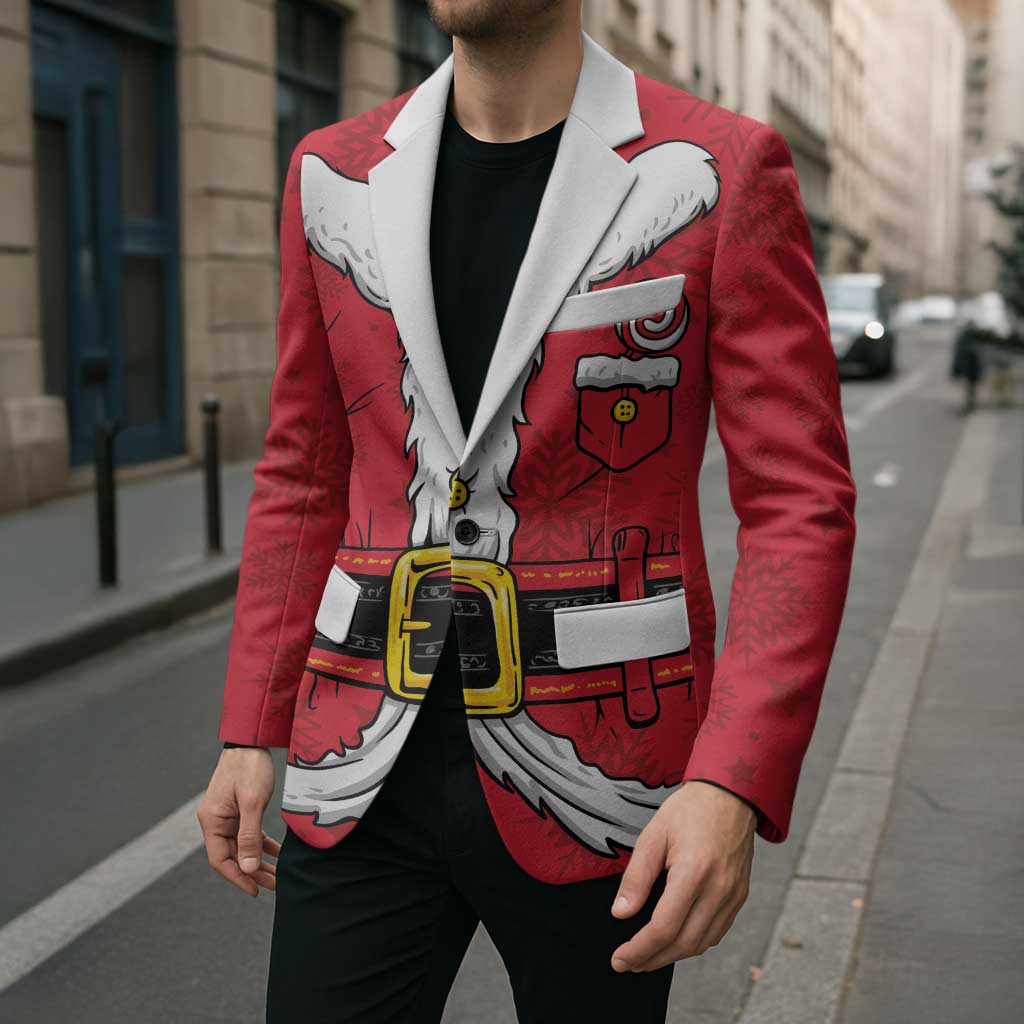 Personalized Santa Costume Blazer Funny Christmas - Wonder Print Shop