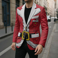 Personalized Santa Costume Blazer Funny Christmas - Wonder Print Shop