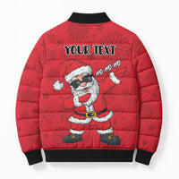 Personalized Santa Costume Bomber Puffer Jacket Funny Christmas - Wonder Print Shop