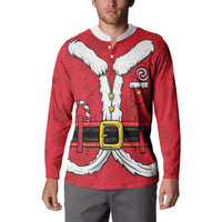 Personalized Santa Costume Button Sweatshirt Funny Christmas - Wonder Print Shop