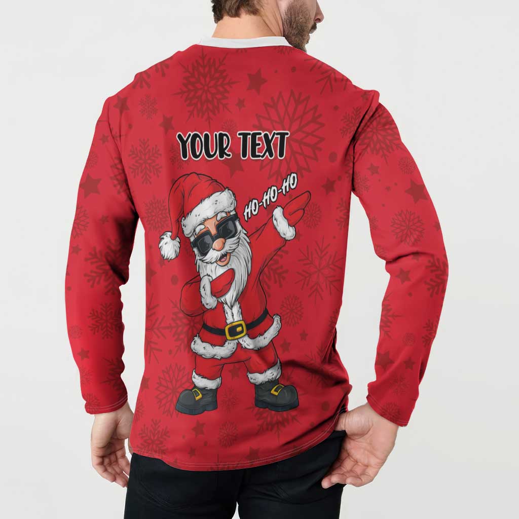 Personalized Santa Costume Button Sweatshirt Funny Christmas - Wonder Print Shop