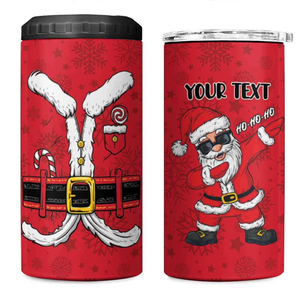 Personalized Santa Costume 4 in 1 Can Cooler Tumbler Funny Christmas - Wonder Print Shop