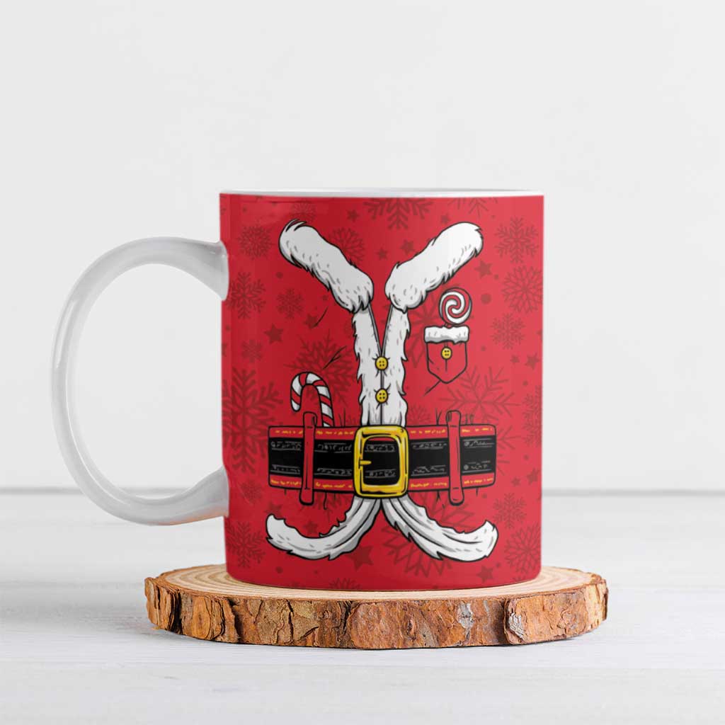 Personalized Santa Costume Ceramic Mug Funny Christmas - Wonder Print Shop