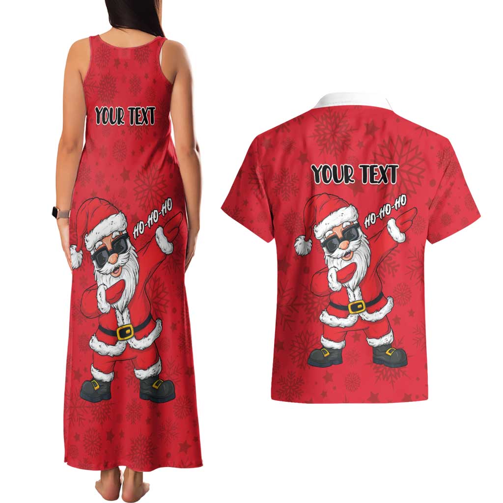 Personalized Santa Costume Couples Matching Tank Maxi Dress and Hawaiian Shirt Funny Christmas - Wonder Print Shop