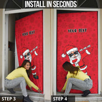 Personalized Santa Costume Door Cover Funny Christmas - Wonder Print Shop
