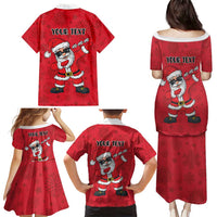 Personalized Santa Costume Family Matching Puletasi and Hawaiian Shirt Funny Christmas - Wonder Print Shop