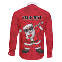 Personalized Santa Costume Family Matching Short Sleeve Bodycon Dress and Hawaiian Shirt Funny Christmas - Wonder Print Shop