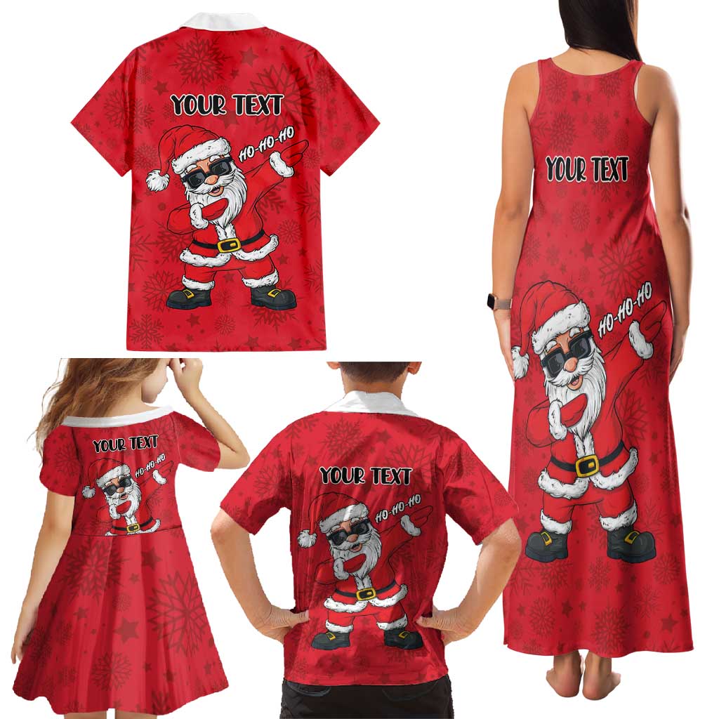 Personalized Santa Costume Family Matching Tank Maxi Dress and Hawaiian Shirt Funny Christmas - Wonder Print Shop