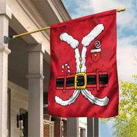 Santa Costume Garden Flag Funny Christmas - Wonder Print Shop