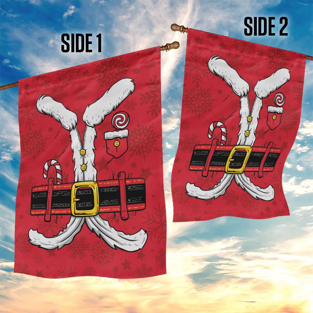 Santa Costume Garden Flag Funny Christmas - Wonder Print Shop