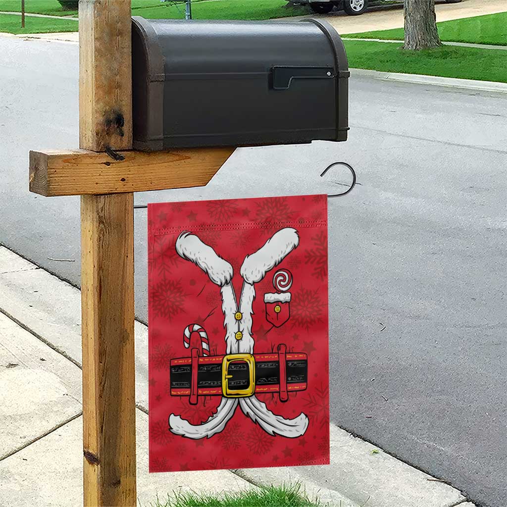 Santa Costume Garden Flag Funny Christmas - Wonder Print Shop