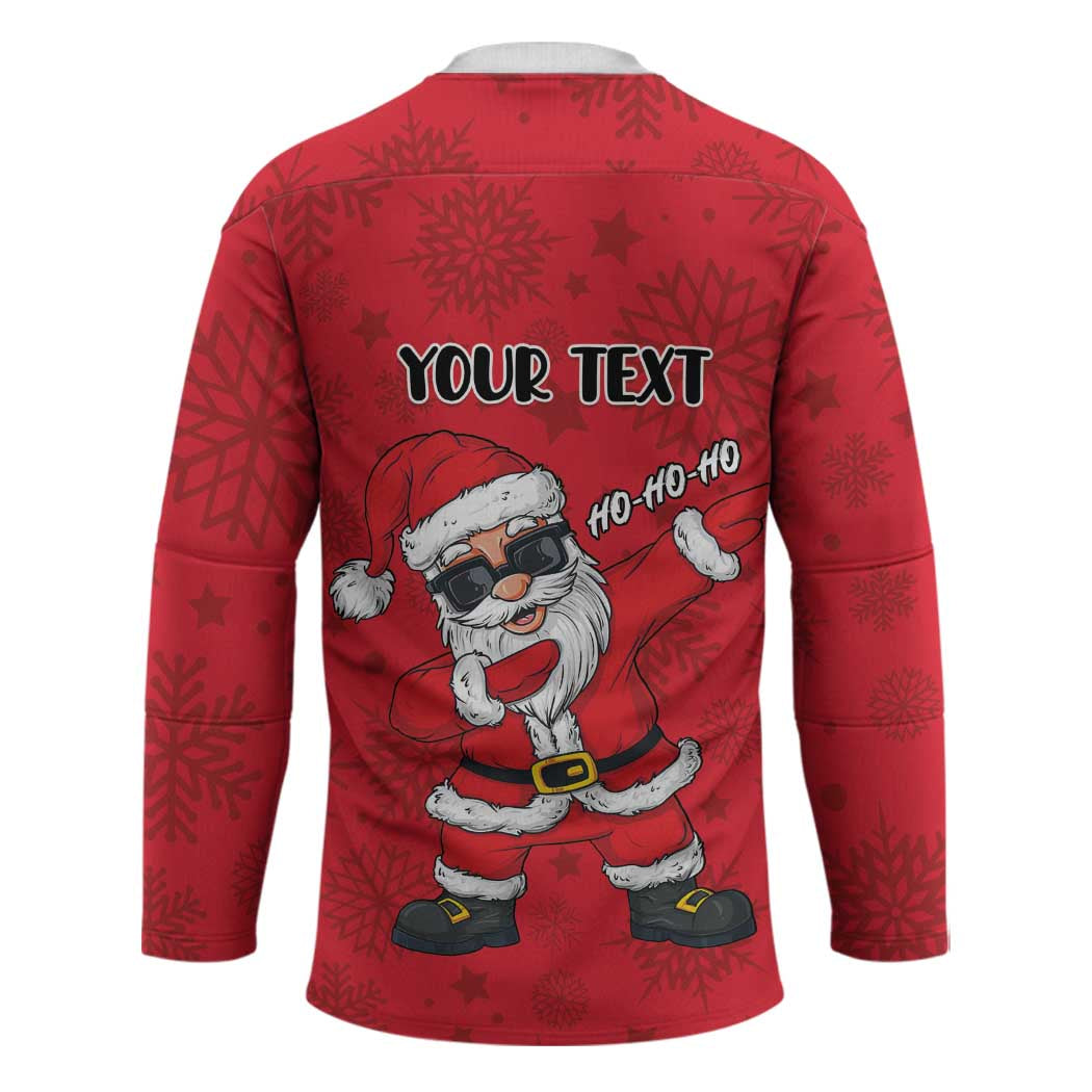 Personalized Santa Costume Hockey Jersey Funny Christmas - Wonder Print Shop