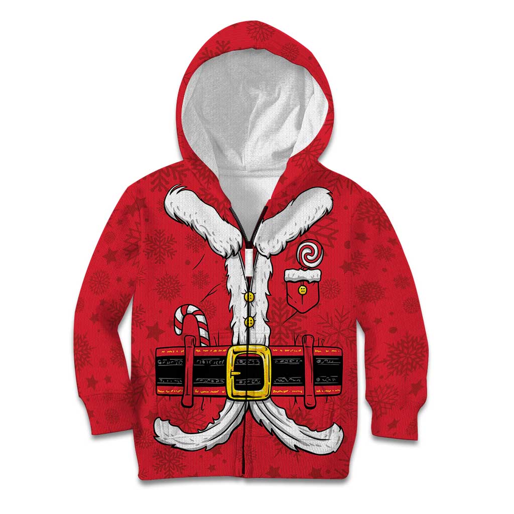 Personalized Santa Costume Kid Hoodie Funny Christmas - Wonder Print Shop