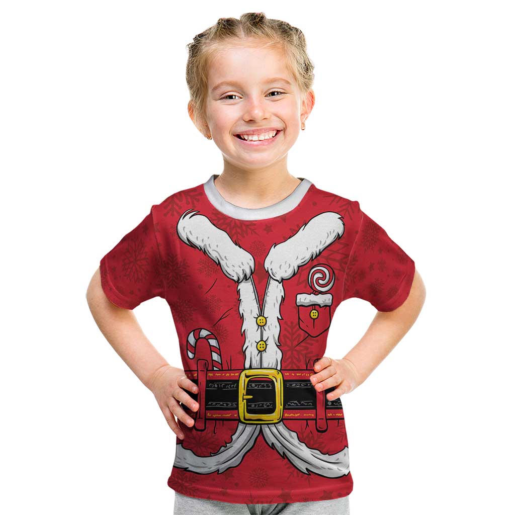 Personalized Santa Costume Kid T Shirt Funny Christmas - Wonder Print Shop