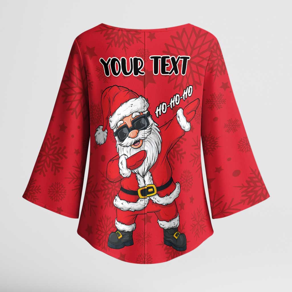 Personalized Santa Costume Kimono Sleeve Blouse Funny Christmas - Wonder Print Shop