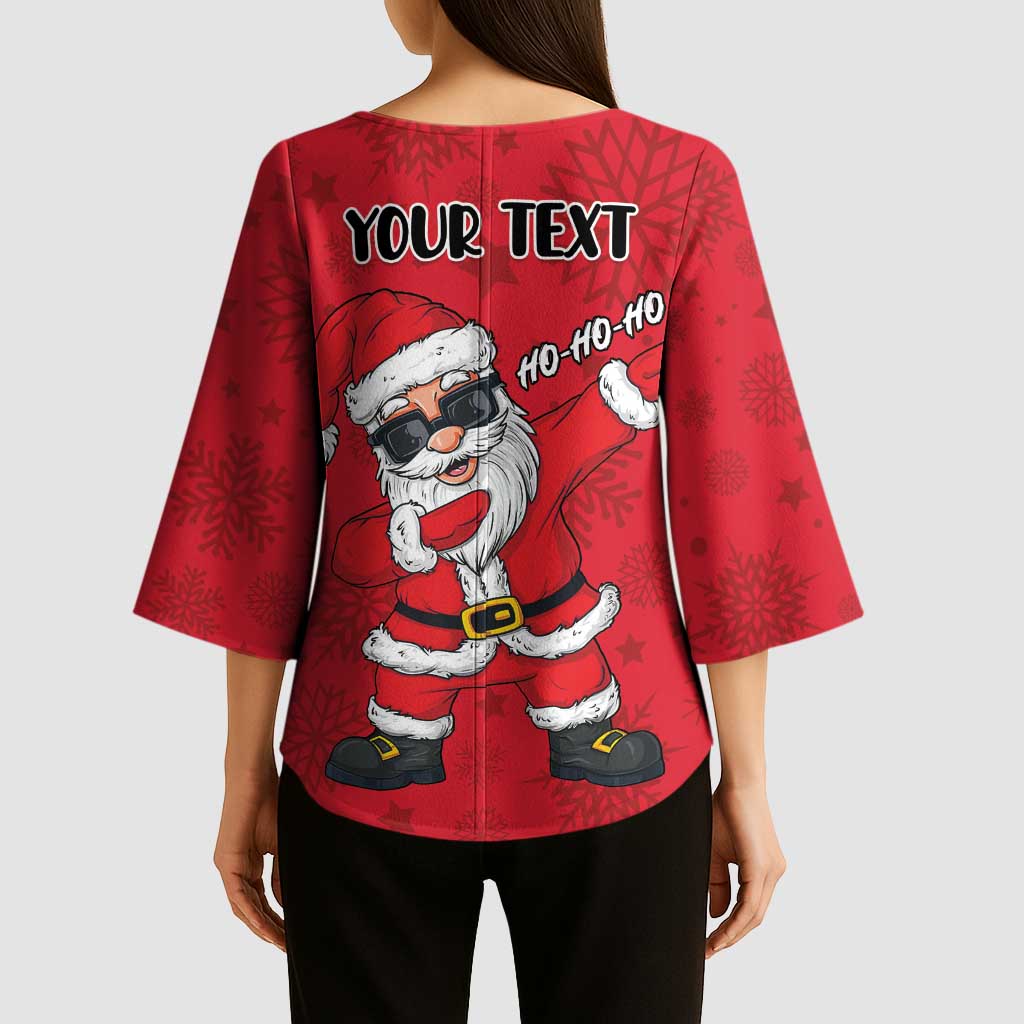 Personalized Santa Costume Kimono Sleeve Blouse Funny Christmas - Wonder Print Shop