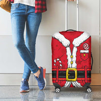 Santa Costume Luggage Cover Funny Christmas - Wonder Print Shop