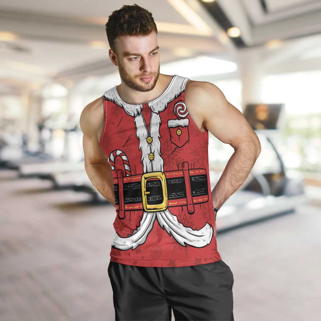 Personalized Santa Costume Men Tank Top Funny Christmas - Wonder Print Shop