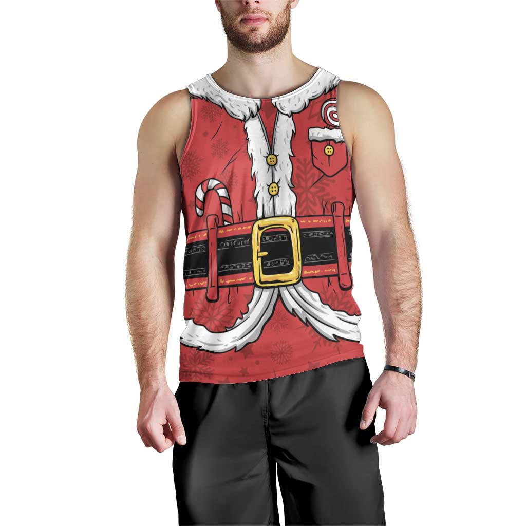 Personalized Santa Costume Men Tank Top Funny Christmas - Wonder Print Shop