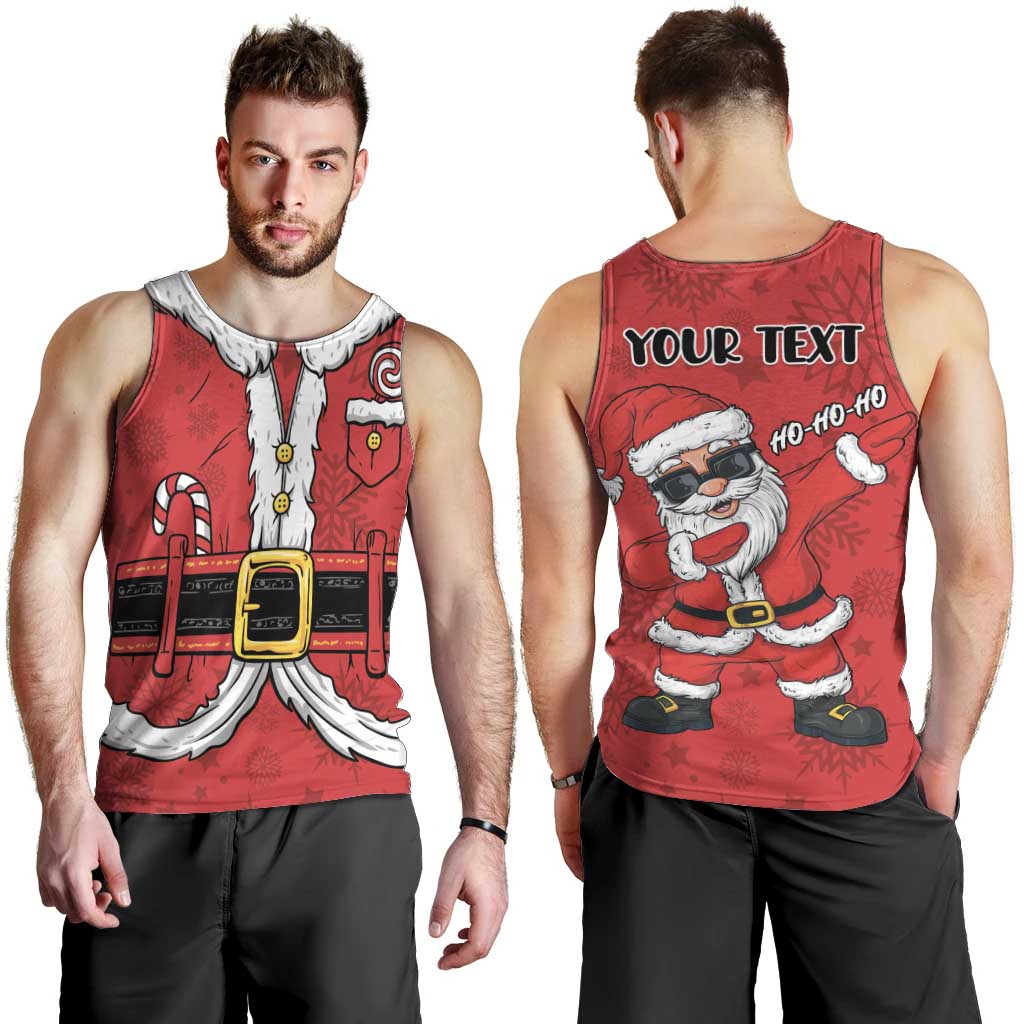 Personalized Santa Costume Men Tank Top Funny Christmas - Wonder Print Shop