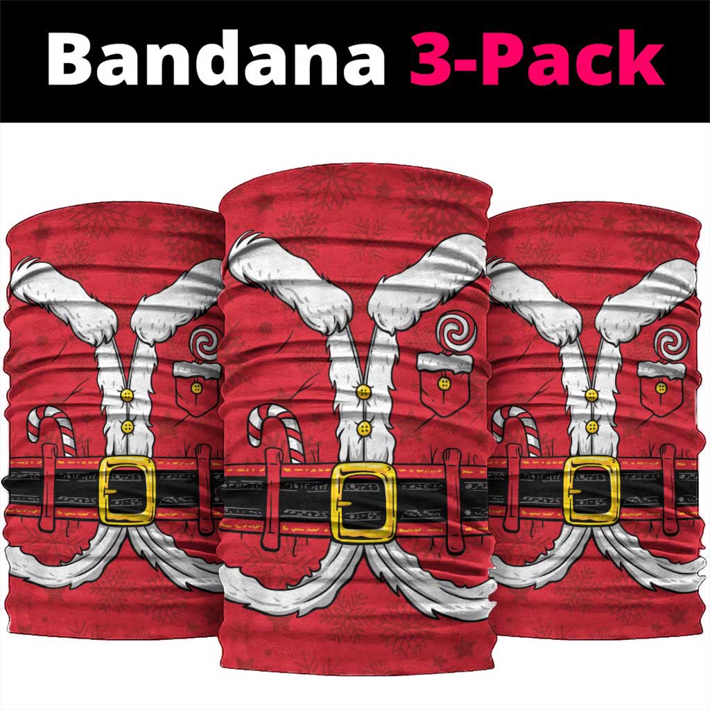 Santa Costume Neck Gaiter Funny Christmas - Wonder Print Shop