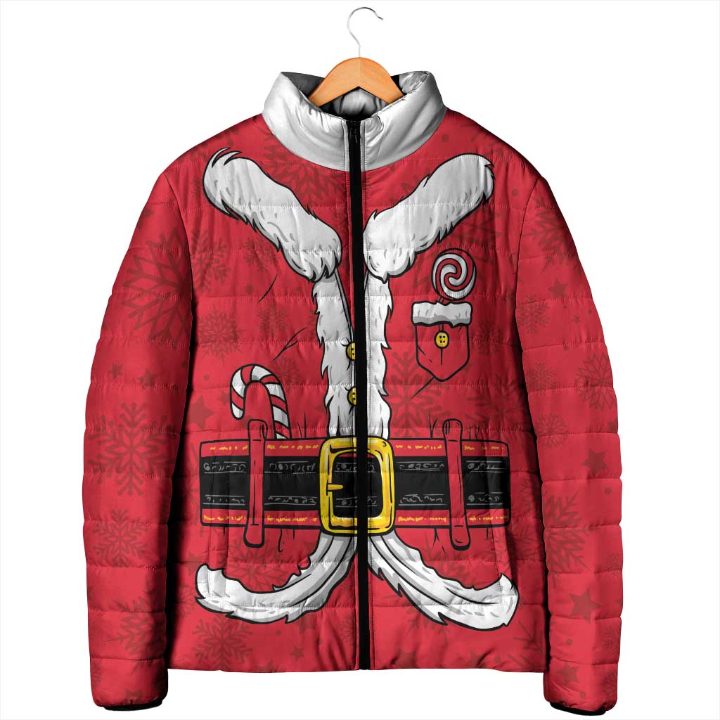 Personalized Santa Costume Padded Jacket Funny Christmas - Wonder Print Shop