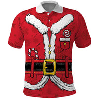 Personalized Santa Costume Polo Shirt Funny Christmas - Wonder Print Shop