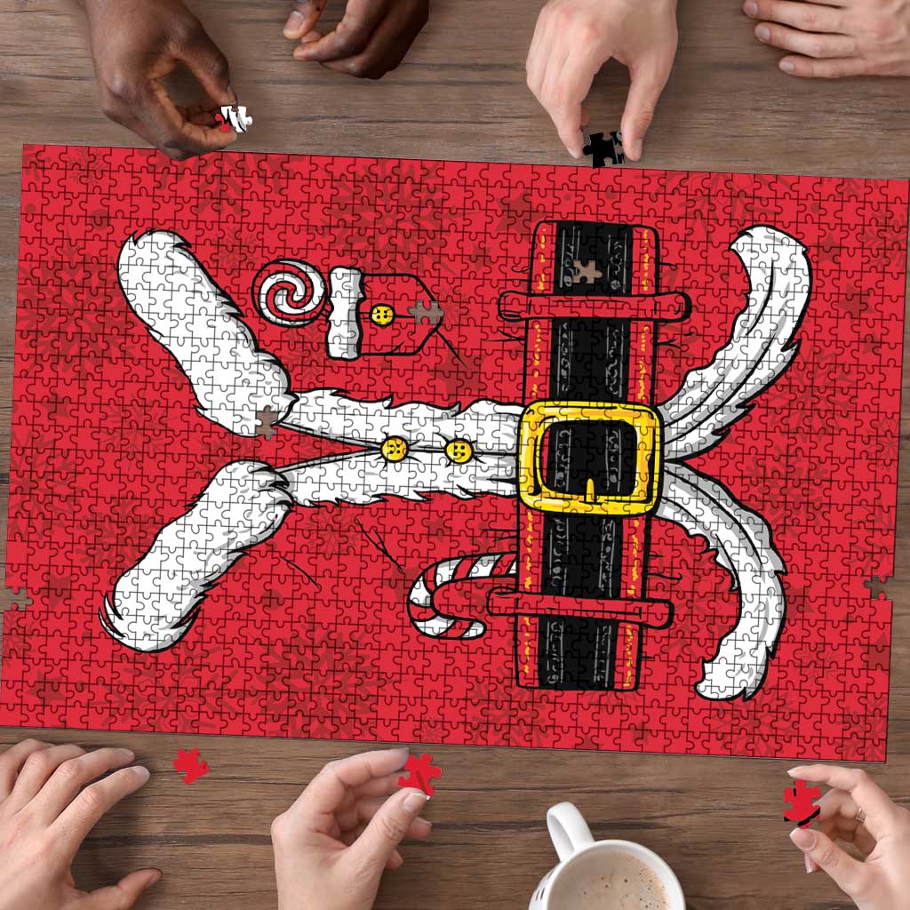 Santa Costume Puzzle Funny Christmas - Wonder Print Shop