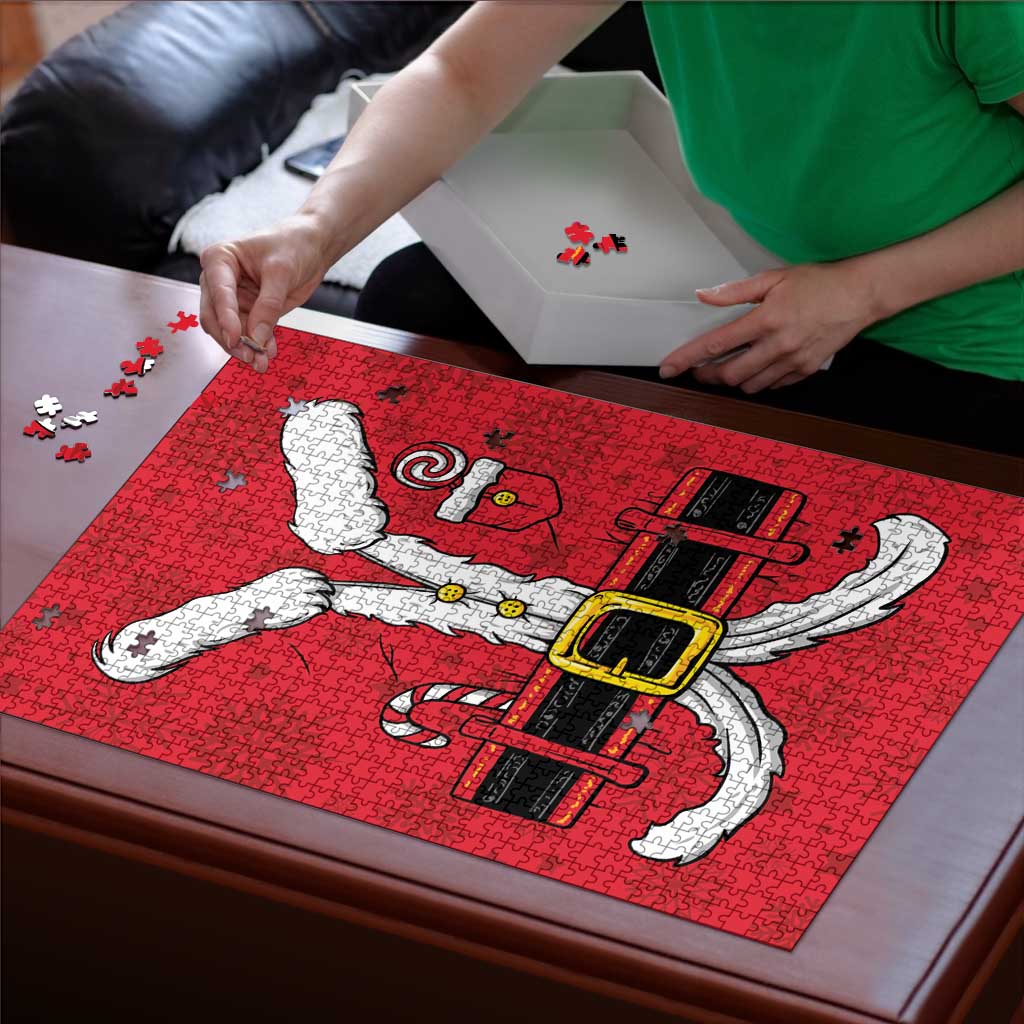 Santa Costume Puzzle Funny Christmas - Wonder Print Shop