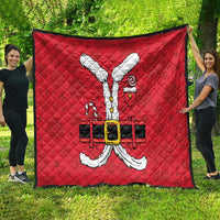 Santa Costume Quilt Funny Christmas - Wonder Print Shop