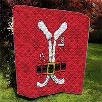 Santa Costume Quilt Funny Christmas - Wonder Print Shop
