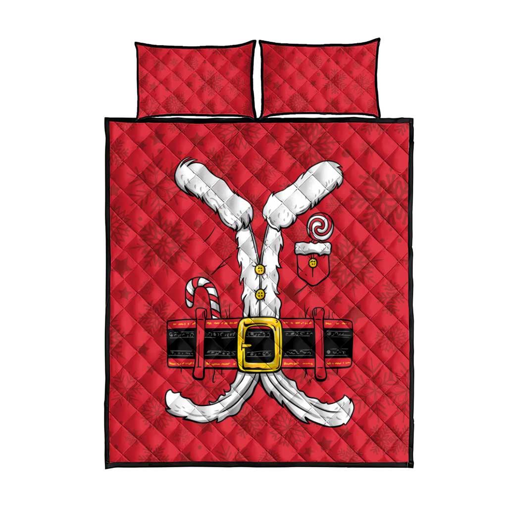 Santa Costume Quilt Bed Set Funny Christmas - Wonder Print Shop