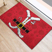 Santa Costume Rubber Doormat Funny Christmas - Wonder Print Shop