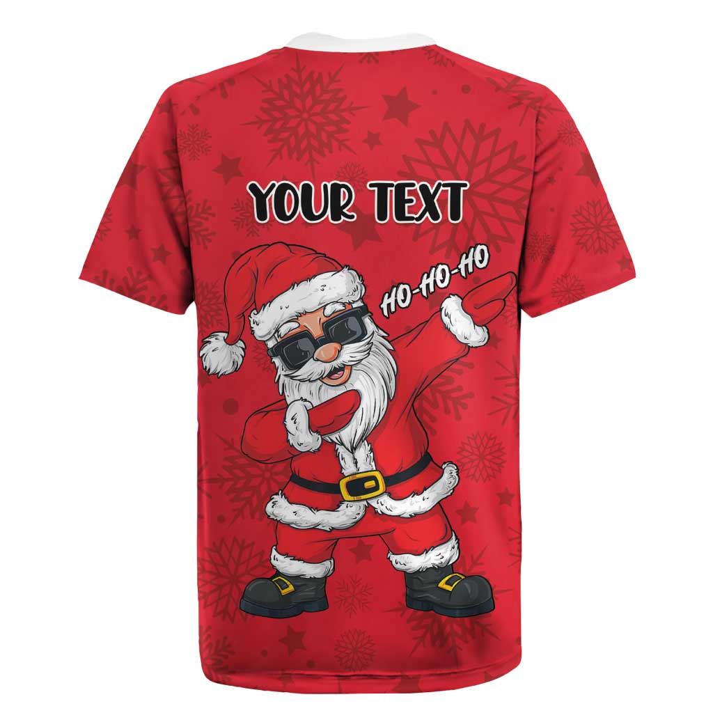 Personalized Santa Costume Rugby Jersey Funny Christmas - Wonder Print Shop