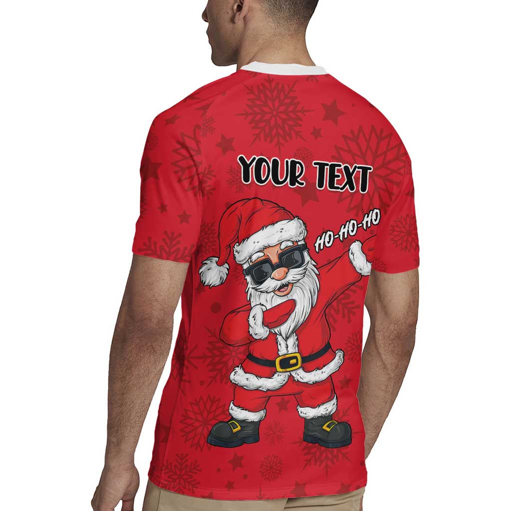 Personalized Santa Costume Rugby Jersey Funny Christmas - Wonder Print Shop