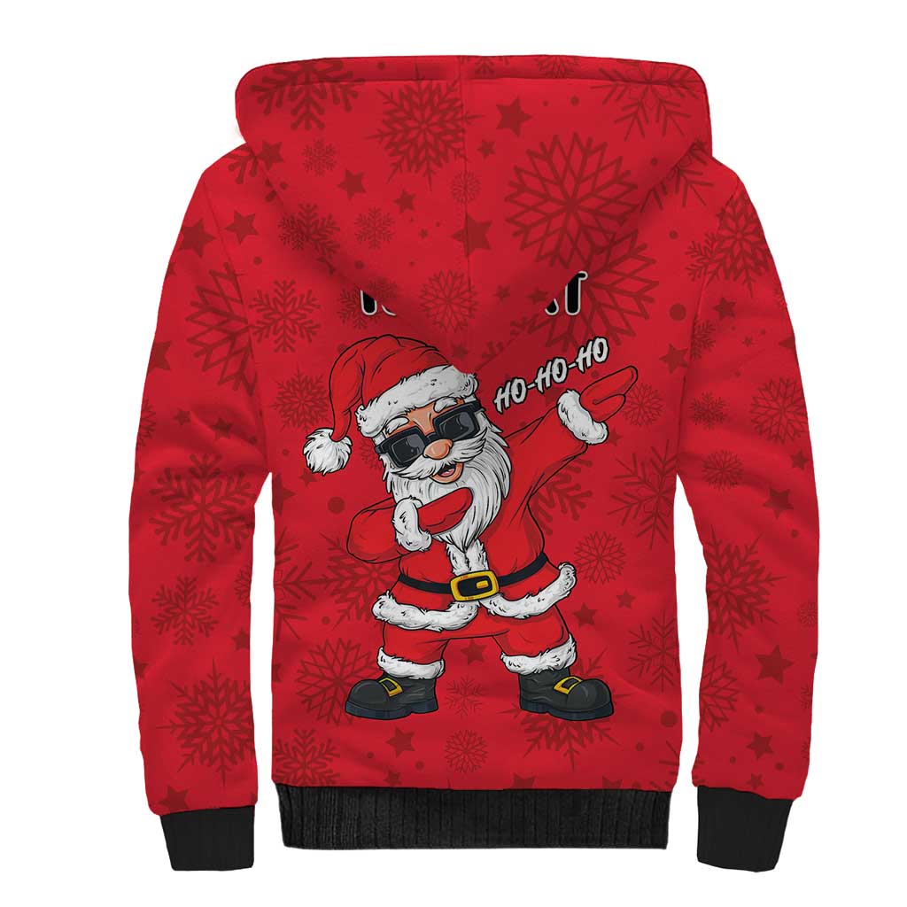 Personalized Santa Costume Sherpa Hoodie Funny Christmas - Wonder Print Shop
