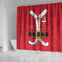 Santa Costume Shower Curtain Funny Christmas - Wonder Print Shop