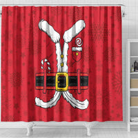 Santa Costume Shower Curtain Funny Christmas - Wonder Print Shop