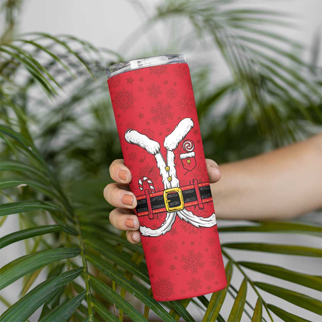 Personalized Santa Costume Skinny Tumbler Funny Christmas - Wonder Print Shop