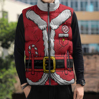 Personalized Santa Costume Sleeveless Puffer Jacket Funny Christmas - Wonder Print Shop