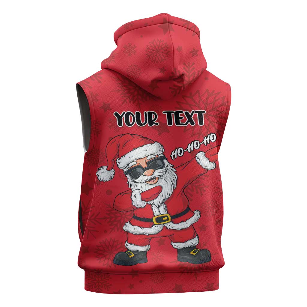 Personalized Santa Costume Sleeveless Zip Hoodie Funny Christmas - Wonder Print Shop
