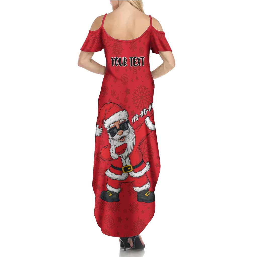 Personalized Santa Costume Summer Maxi Dress Funny Christmas - Wonder Print Shop