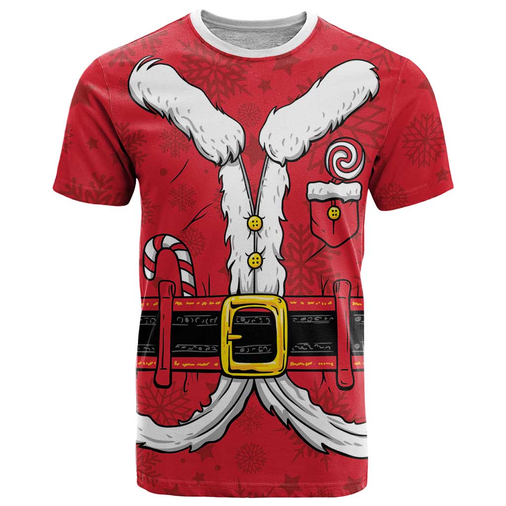 Personalized Santa Costume T Shirt Funny Christmas - Wonder Print Shop