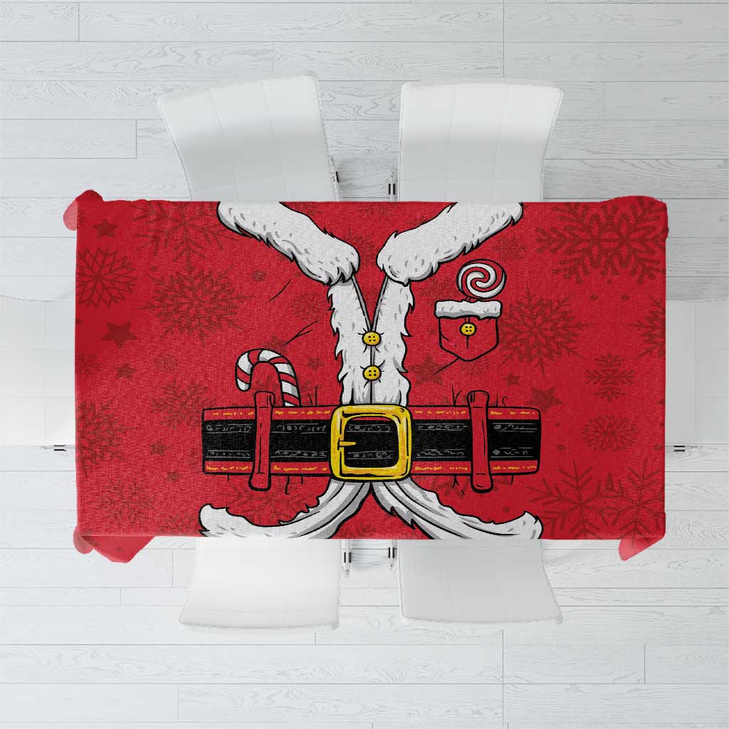 Santa Costume Tablecloth Funny Christmas - Wonder Print Shop